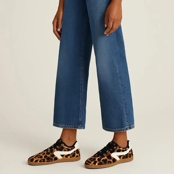 Dolce Vita Leopard Print Sneakers with Black and White Accents - Picture 9 of 9